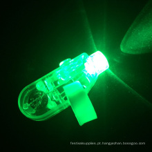 LED verde ilumine o anel de dedo